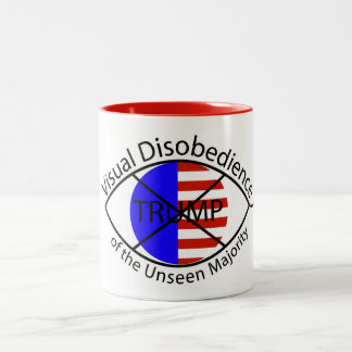 見えない多数派マグカップの視覚的な不服従 ツートーンマグカップ