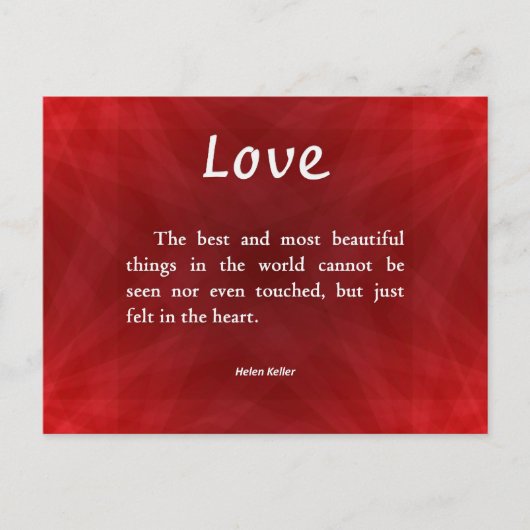 見えない愛 ポストカード (正面)