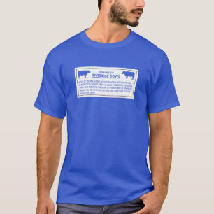 見えない牛、印、ハワイ、米国の用心して下さい Tシャツ