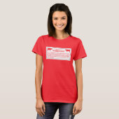 見えない牛、印、ハワイ、米国の用心して下さい Tシャツ (正面フル)