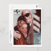 見えない男が戻る映画1940ヴィンテージ ポストカード (正面/裏面)