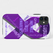 見えない病気の認識度 Case-Mate iPhoneケース (裏面(横))