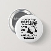 見えない病気認識度月のリボンギフト 缶バッジ (正面&裏面)