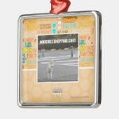 見えない買物車 メタルオーナメント (左)