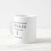 見えない障害もある コーヒーマグカップ (正面左)