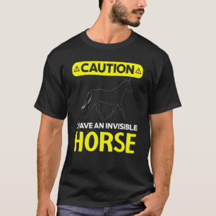 見えない馬を持っています 馬術 騎馬 Tシャツ