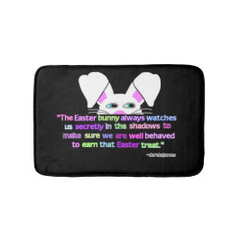 見えました、イースターバニー小風呂敷 バスマット