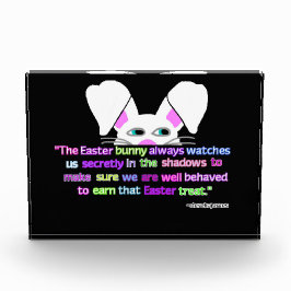 見えました、イースターバニー水平写真ブロック フォトブロック