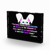 見えました、イースターバニー水平写真ブロック フォトブロック (右)