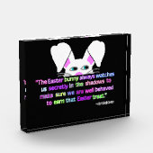 見えました、イースターバニー水平写真ブロック フォトブロック (左)