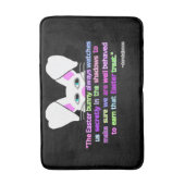 見えました、イースターバニー·ミディアムバスマット バスマット (正面縦)