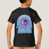 「見えるTシャツきらめくスタイル子供へ!」 Tシャツ (裏面)