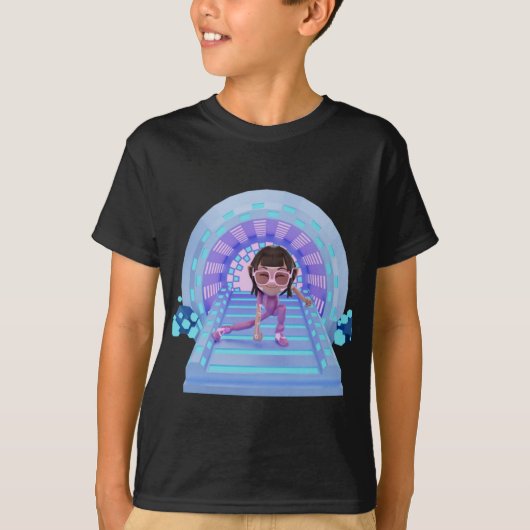 「見えるTシャツきらめくスタイル子供へ!」 Tシャツ (正面)