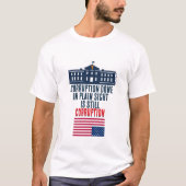 見え透いた汚職 - MisterP Tシャツ (正面)