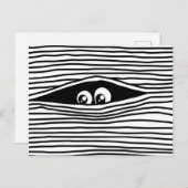 見おもしろいえないアニメの目 ポストカード (正面/裏面)