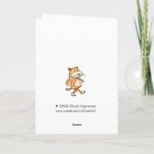 見おもしろいえない男の妻誕生日 カード (裏面)