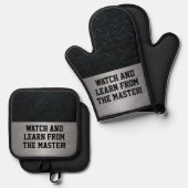 見おもしろいて学料理 鍋つかみ&鍋敷きセット (正面/裏面)