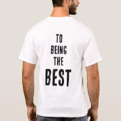 見おもしろいること賛美から人であることまで Tシャツ (裏面)