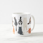 見おもしろい隠し猫 コーヒーマグカップ (正面右)