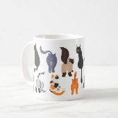 見おもしろい隠し猫 コーヒーマグカップ (正面左)