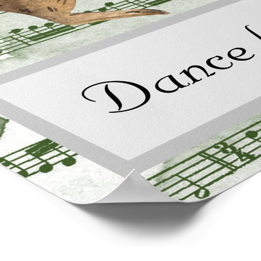 見お洒落る人のないように踊る ポスター (角)