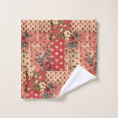 見かわいらした動揺してヴィンテージみすぼらしいシックなフローラ バスタオルセット (ウォッシュタオル)