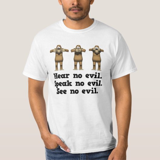 見ざる猿 Tシャツ (正面)