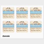 見すぼらしいシックパーソナライズされたな道具が スクエアシール (シート)