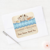 見すぼらしいシックパーソナライズされたな道具が スクエアシール (封筒)