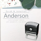 見たはっきりしためモダンのカスタマイズ可能文字 セルフインキングスタンプ