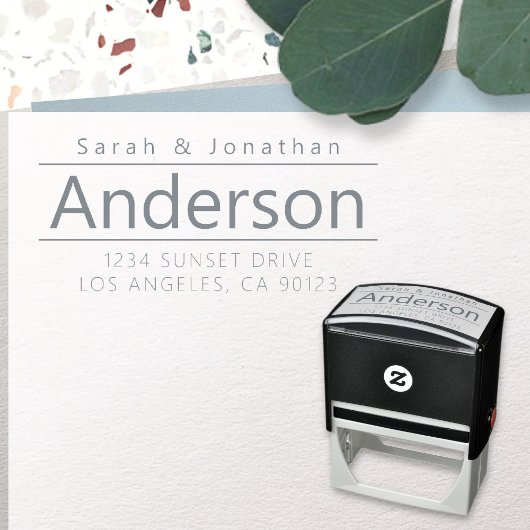 見たはっきりしためモダンのカスタマイズ可能文字 セルフインキングスタンプ