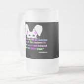 見たよ、イースター·バニー大きな霜取りガラスのマグ フロストグラスビールジョッキ (正面左)