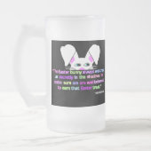 見たよ、イースター·バニー大きな霜取りガラスのマグ フロストグラスビールジョッキ (左)