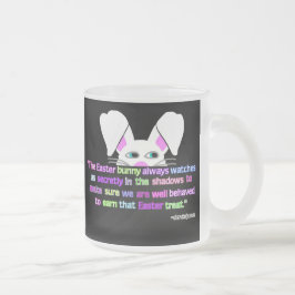 見たよ、イースター·バニー、小さな霜取りガラスのマグ フロストグラスマグカップ