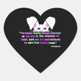 見たイースターバニーハートシール ハートシール