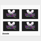 見たイースターバニー長方形ステッカー 長方形シール (シート)