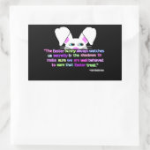 見たイースターバニー長方形ステッカー 長方形シール (バッグ)