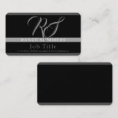 見たエレガント目 エレガント | モノグラムの 名刺 (正面/裏面)