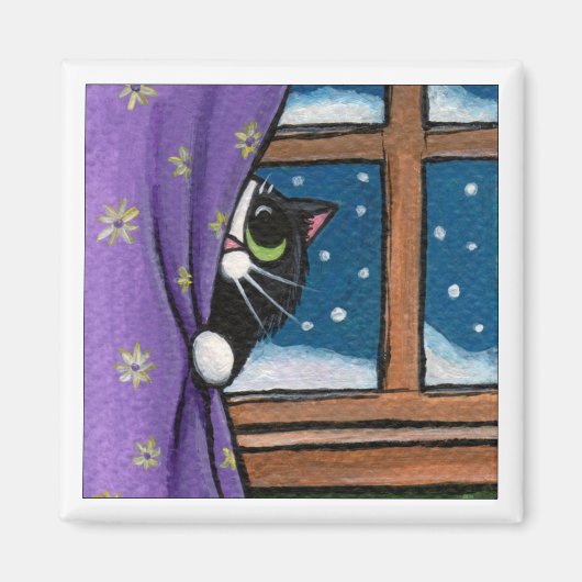 見た目が見える – Cat Magnet マグネット (正面)