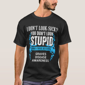 見た目ではわからないバセドウ病と闘う人のTシャツ Tシャツ