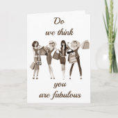 **見た目はすてきな人だと伝える**誕生日* カード (正面)