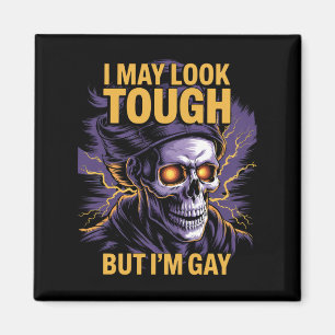 見た目はタフだけどLGBTQプライドの味方です ゲイです マグネット