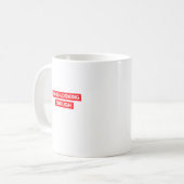 見た目は十分 Funny Confidence 引用 コーヒーマグカップ (正面左)