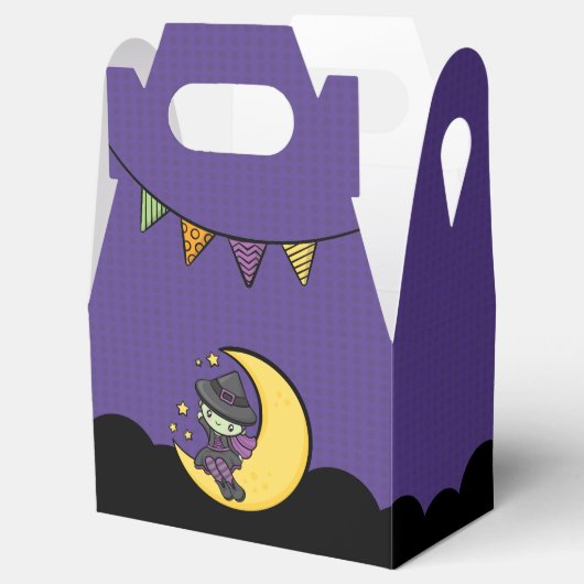 見た目も見た目も可愛いハロウィーンの魔女 フェイバーボックス (オープン)