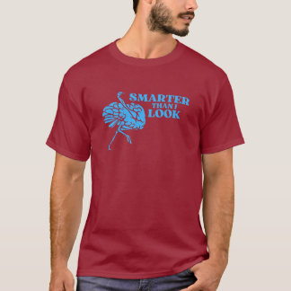 見た頭が切れるよくダチョウ Tシャツ