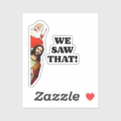 見た！サンタとイエスはいつも見ている シール (シート)