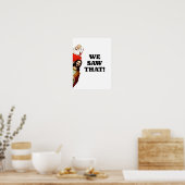 見た！サンタとイエスはいつも見ている ポスター (キッチン)