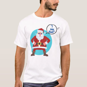 「見た!」 サンタメンズTシャツ Tシャツ