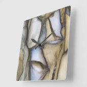 見つかったアート – クールロックパターン スクエア壁時計 (傾斜)