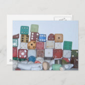 見つかったオブジェクトのビーチで見つかった ポストカード (正面/裏面)